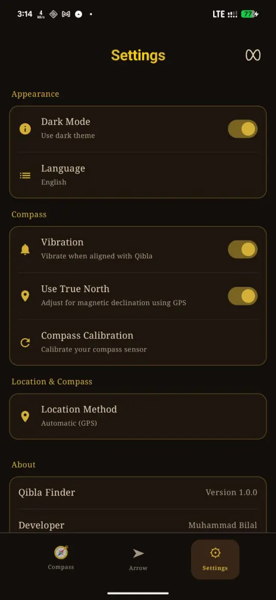 Qibla Finder - direction indicator